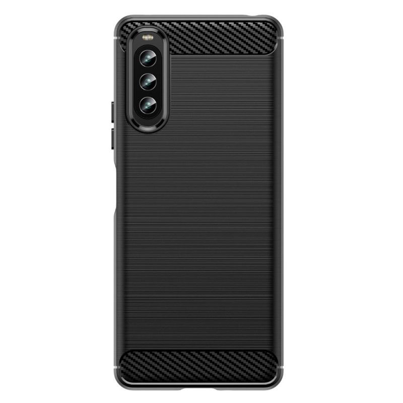 Cover Sony Xperia 10 IV Børstet Kulfiber