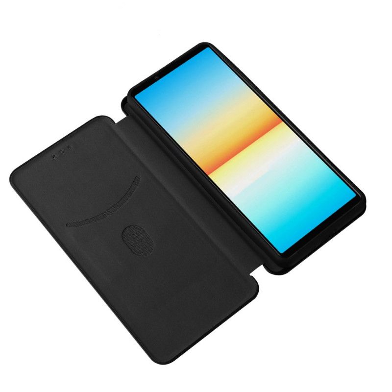 Cover Sony Xperia 10 IV Flip Cover Kulfibertekstur