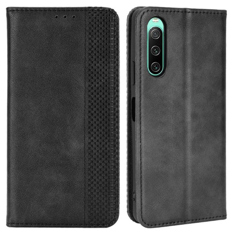 Cover Sony Xperia 10 IV Flip Cover Stylet Læderstil