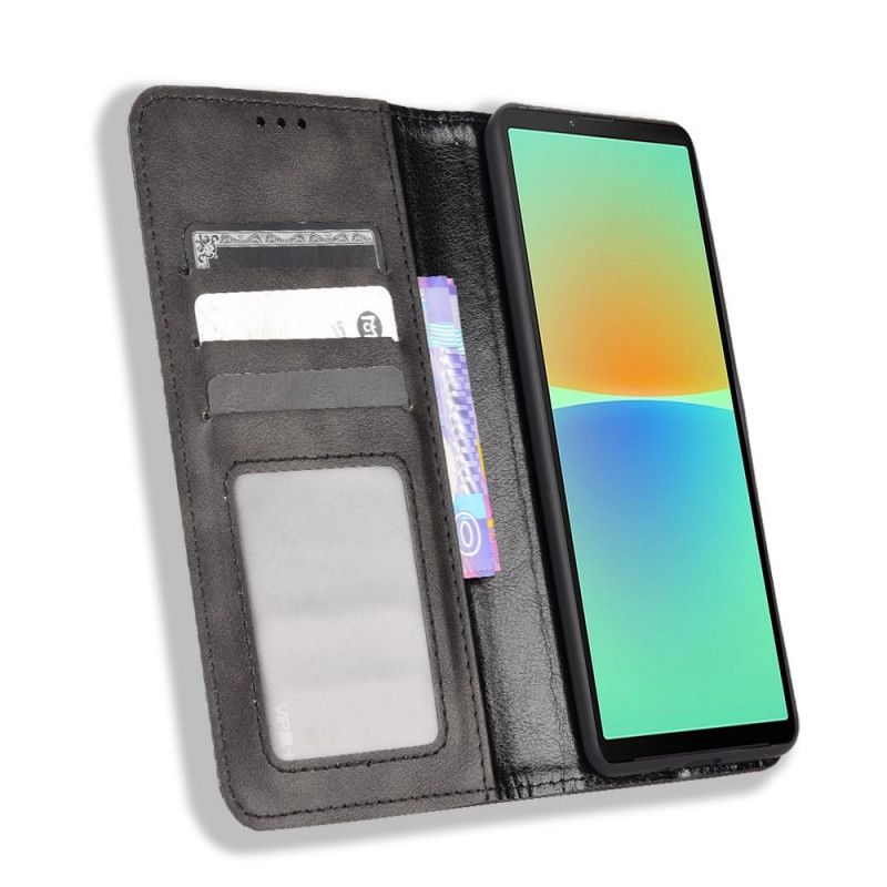 Cover Sony Xperia 10 IV Flip Cover Stylet Læderstil