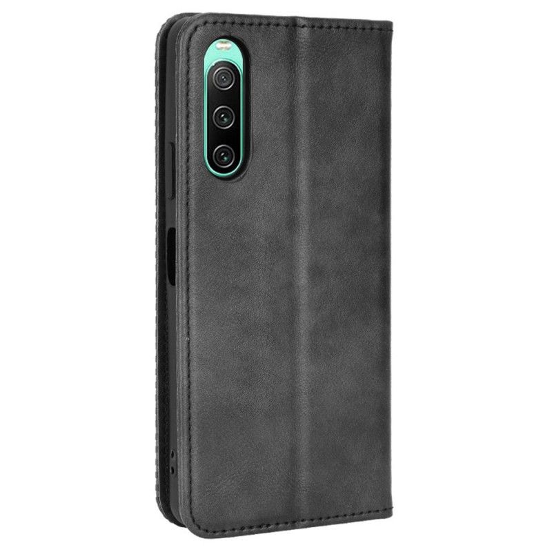 Cover Sony Xperia 10 IV Flip Cover Stylet Læderstil