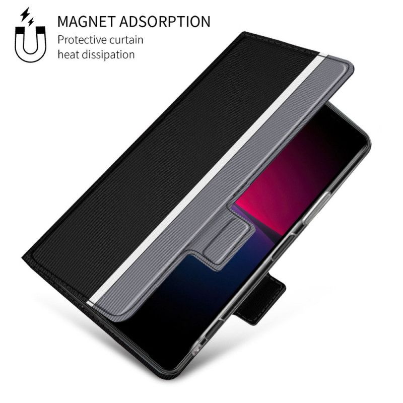 Cover Sony Xperia 10 IV Flip Cover Tofarvet Baiyu