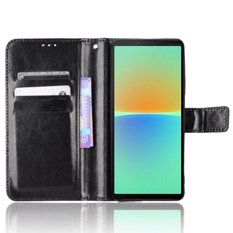 Flip Cover Sony Xperia 10 IV Flashy Imiteret Læder