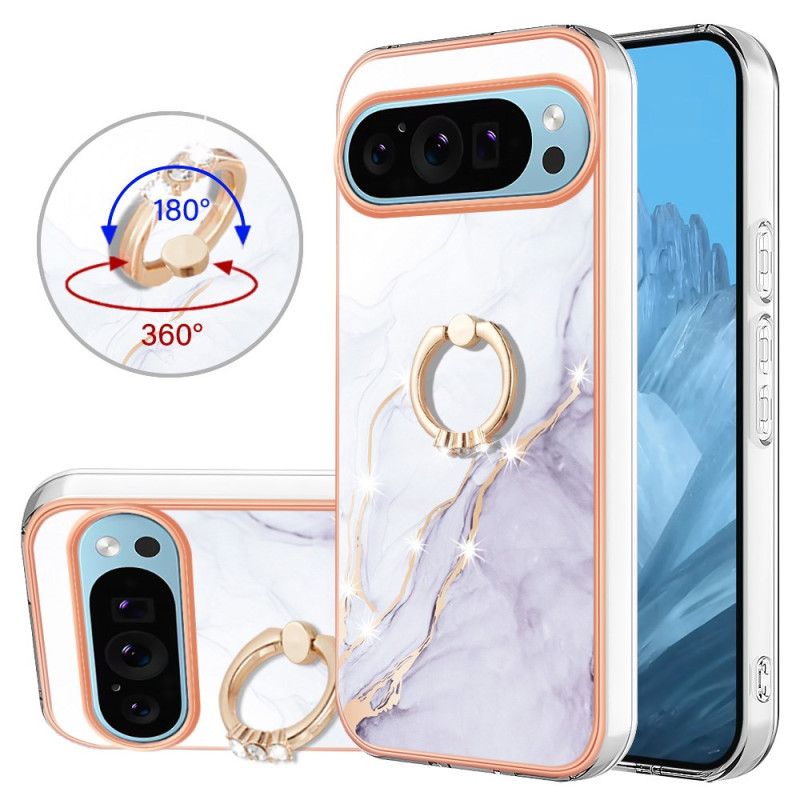 Cover Google Pixel 9 Pro Marmor Style Support Ring