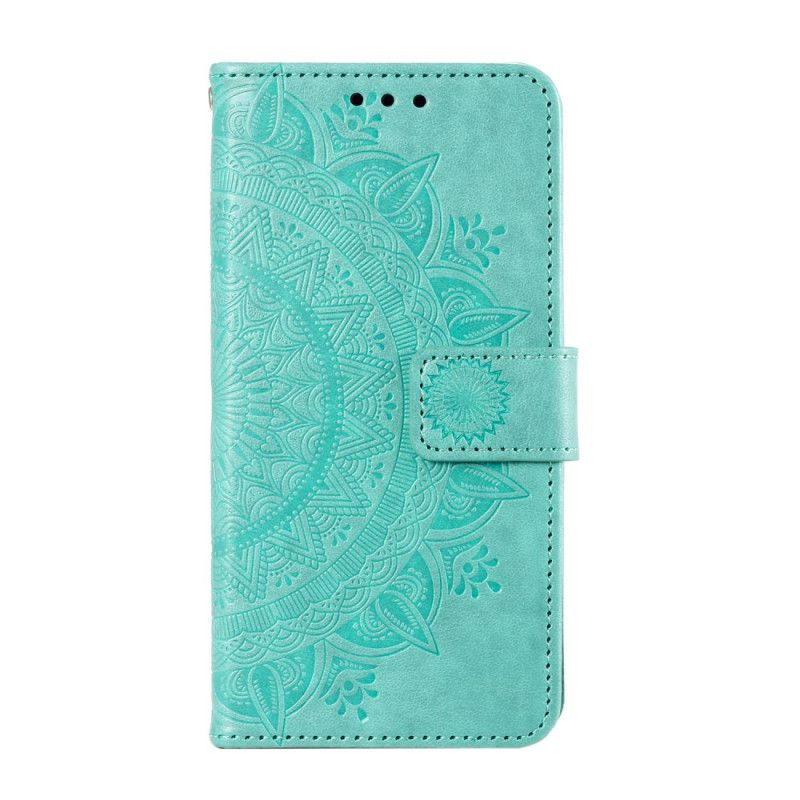 Læder Cover Google Pixel 9 Pro Telefon Etui Mandala Sol Med Rem