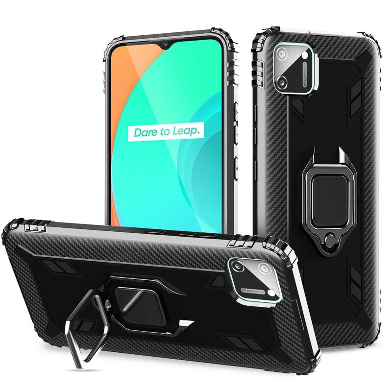 Cover Realme C11 Ring Og Kulfiber