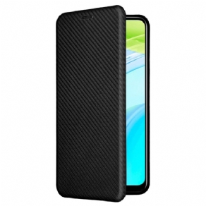 Cover Realme C30 Flip Cover Carbon Fiber Ring-support