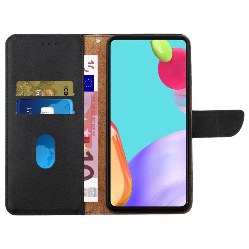 Læder Cover Samsung Galaxy M55 5g Telefon Etui Nappa Læder