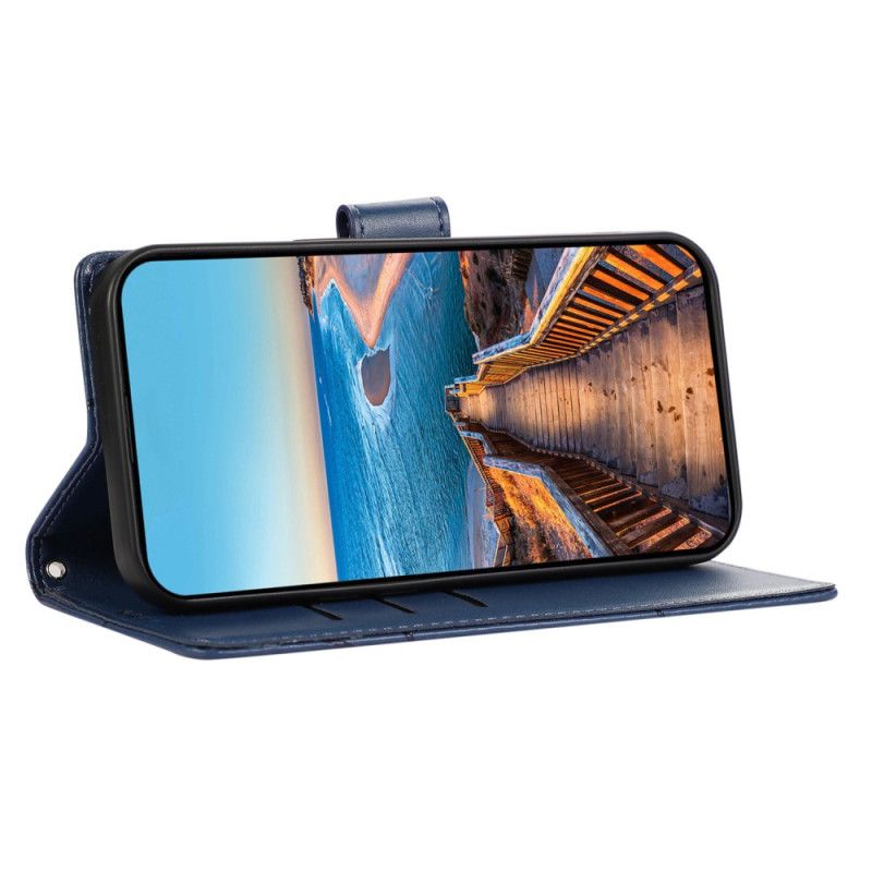 Læder Cover Samsung Galaxy M55 5g Telefon Etui Stropliner