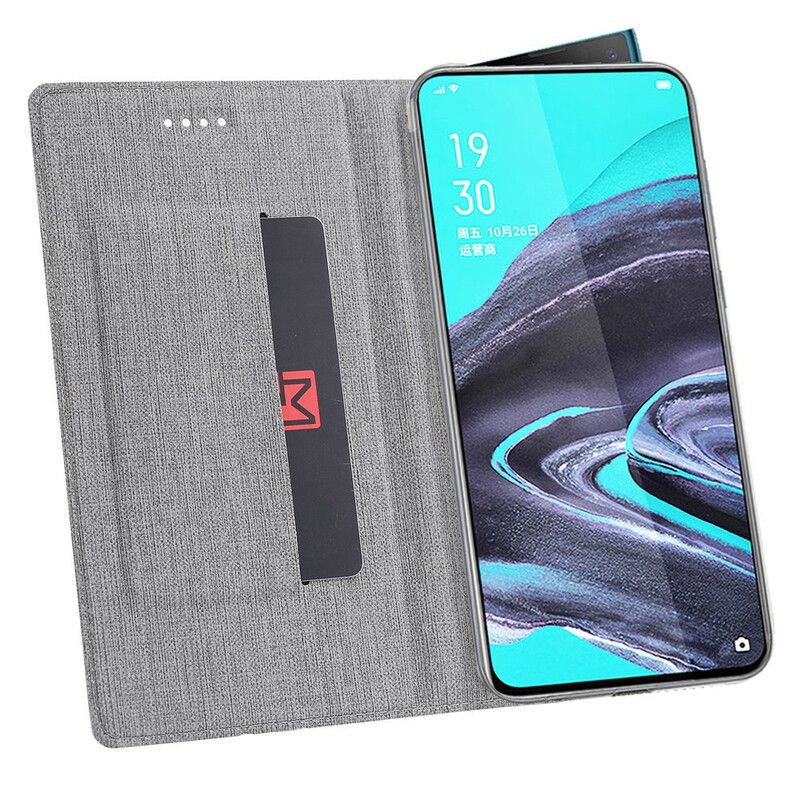 Cover Oppo Reno 2 Flip Cover Tekstureret