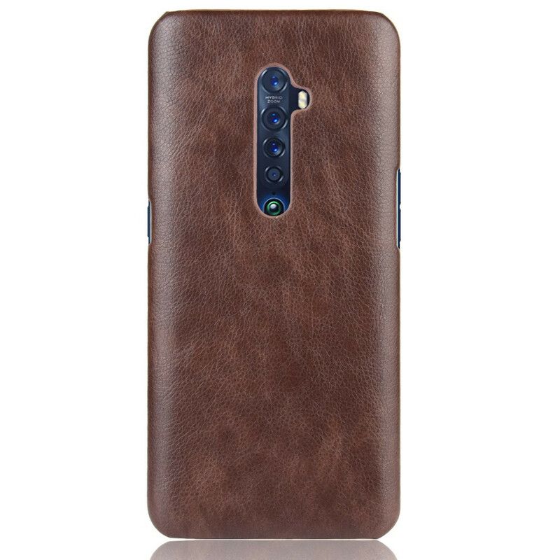 Cover Oppo Reno 2 Lichi-lædereffekt