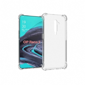 Mobilcover Oppo Reno 2 Transparente Forstærkede Hjørner