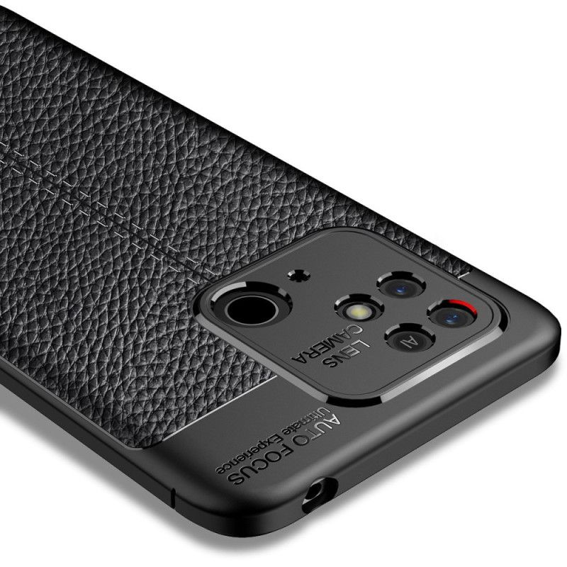 Cover Xiaomi Redmi 10C Dobbelt Linje Litchi Lædereffekt