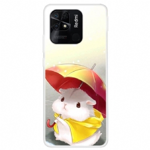 Cover Xiaomi Redmi 10C Hamster I Regnen