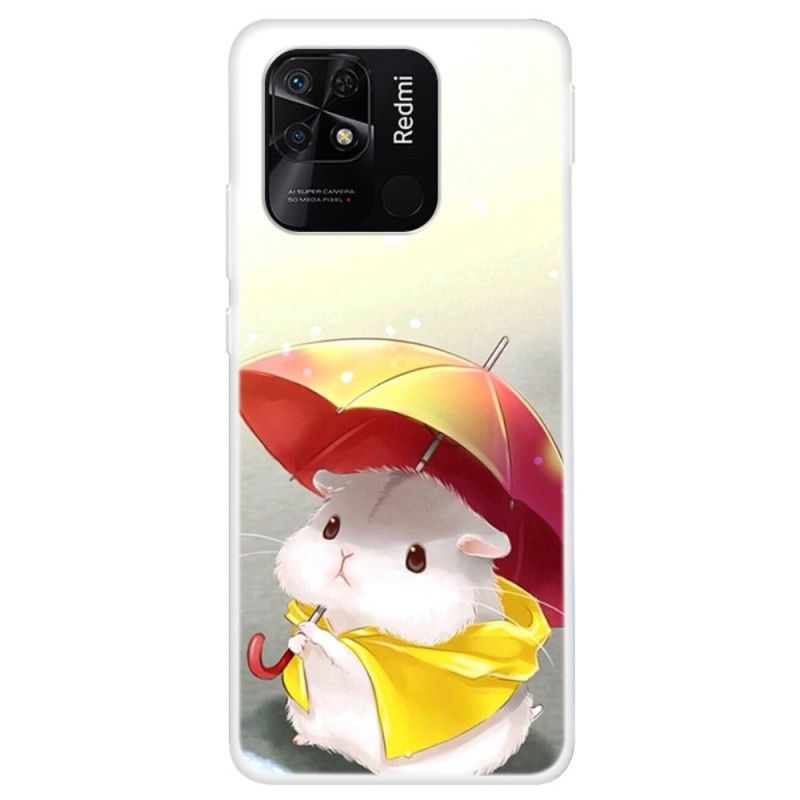 Cover Xiaomi Redmi 10C Hamster I Regnen