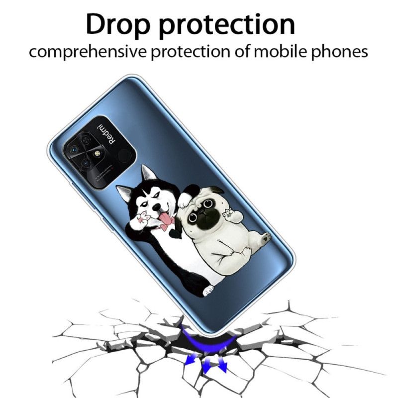 Cover Xiaomi Redmi 10C Sjove Hunde