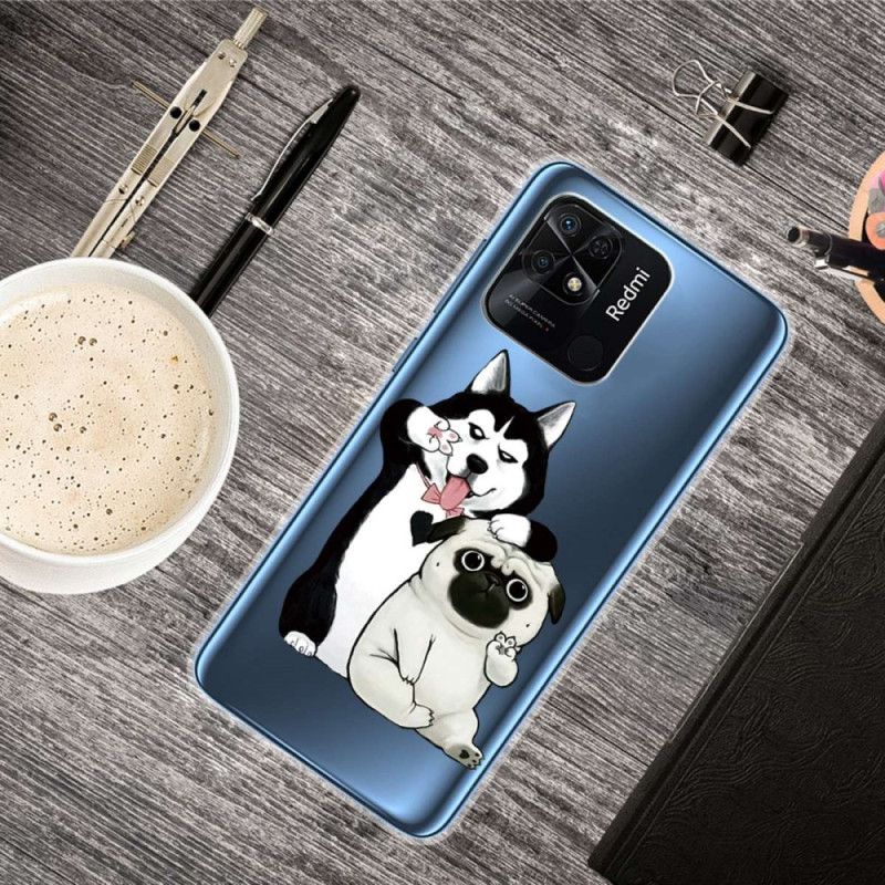 Cover Xiaomi Redmi 10C Sjove Hunde