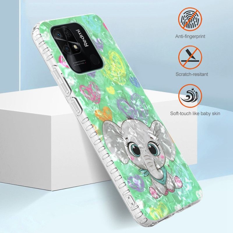 Cover Xiaomi Redmi 10C Stilfuld Elefant