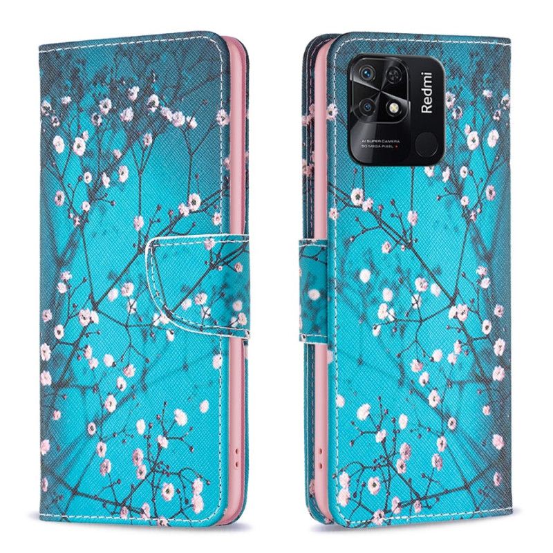 Flip Cover Xiaomi Redmi 10C Blomstrende Grene