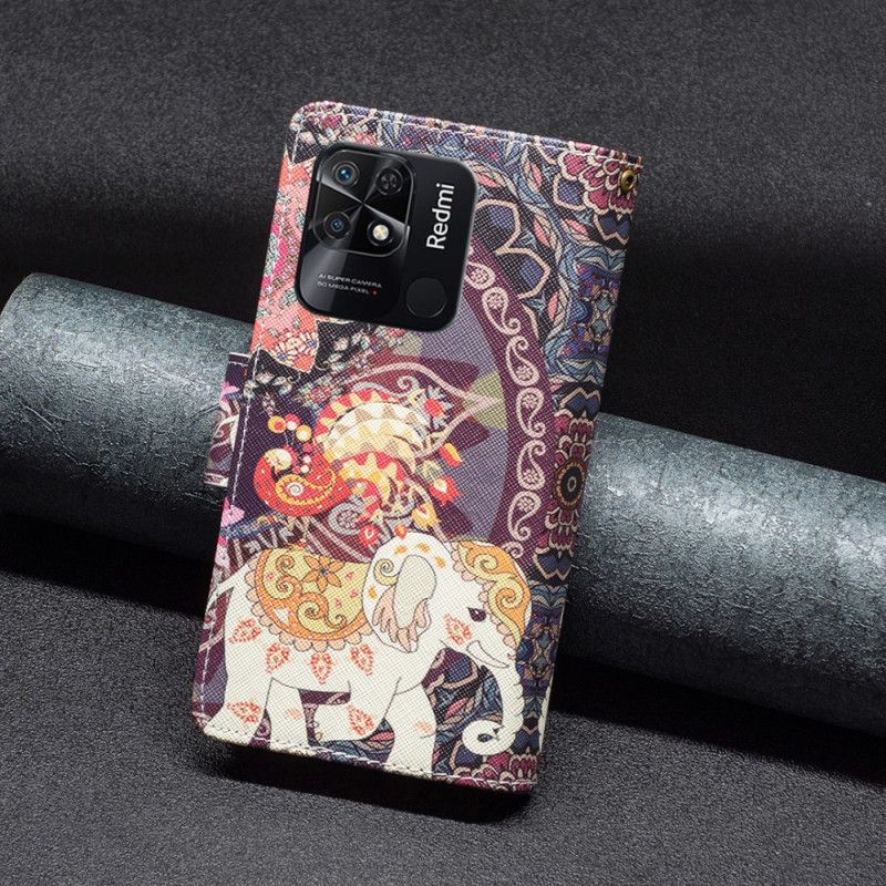 Flip Cover Xiaomi Redmi 10C Elefant Lynlåslomme