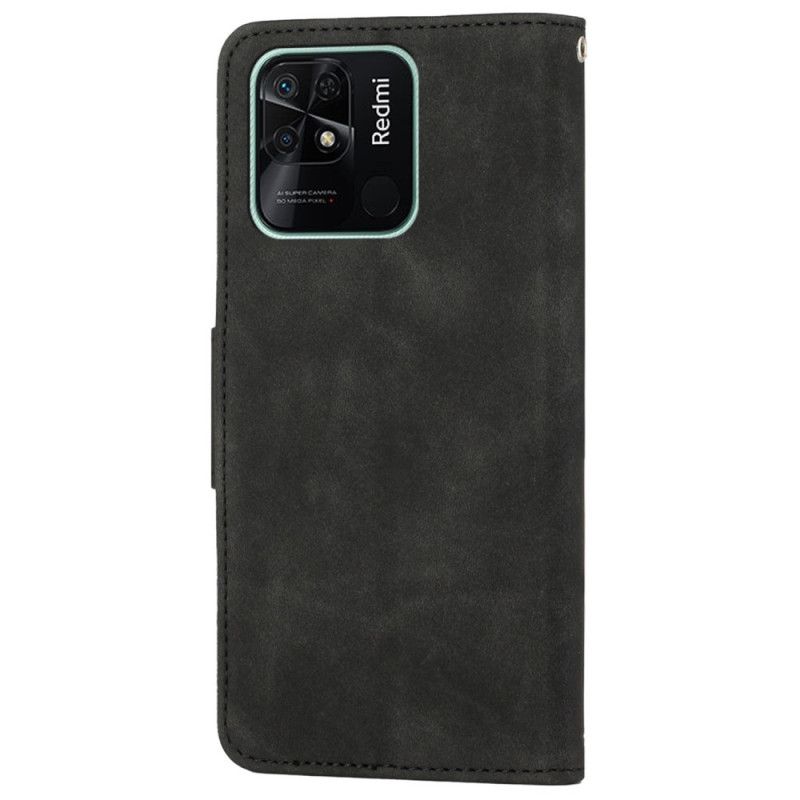 Flip Cover Xiaomi Redmi 10C Ensfarvet Snor