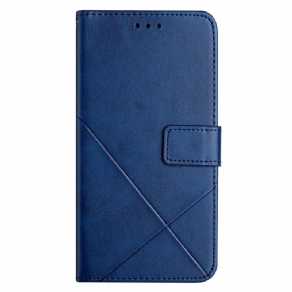 Flip Cover Xiaomi Redmi 10C Geo X Design Læderstil