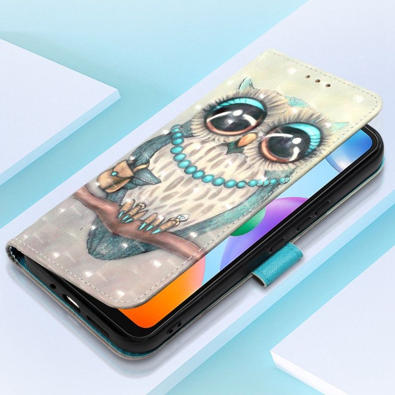 Flip Cover Xiaomi Redmi 10C Med Snor Frøken Strappy Owl