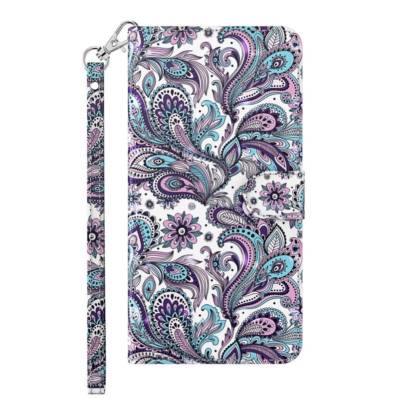 Flip Cover Xiaomi Redmi 10C Med Snor Paisley Strappy