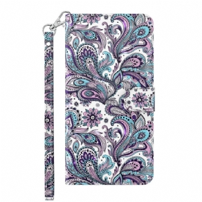 Flip Cover Xiaomi Redmi 10C Med Snor Paisley Strappy