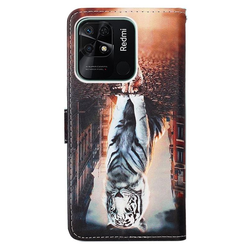 Flip Cover Xiaomi Redmi 10C Med Snor Thong Kitten Dream