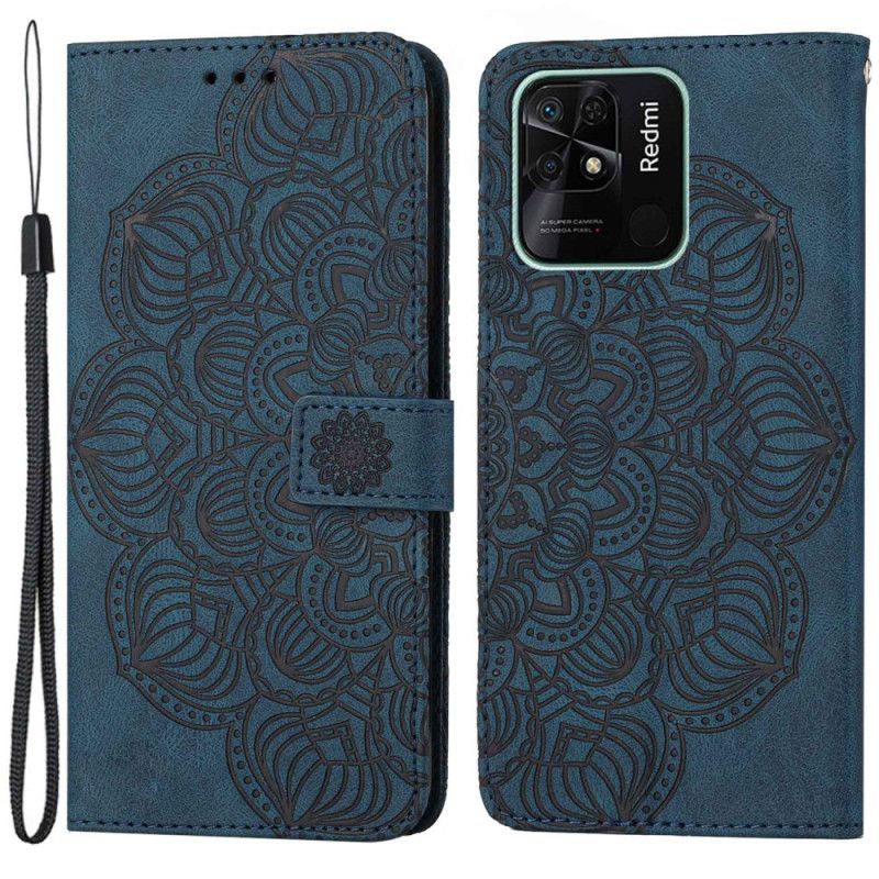 Flip Cover Xiaomi Redmi 10C Med Snor Thong Mandala