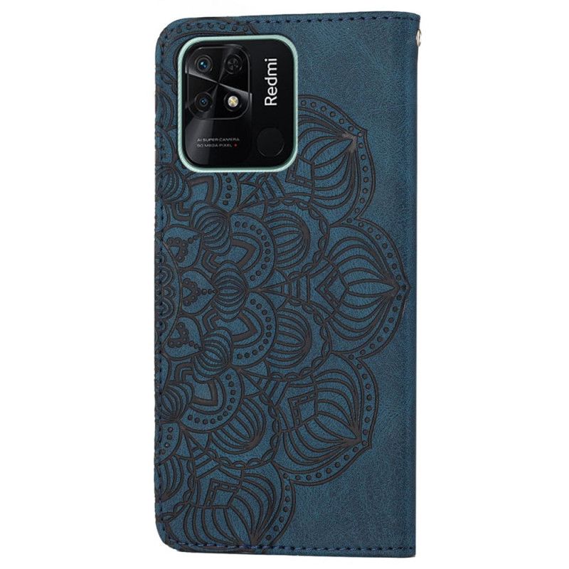 Flip Cover Xiaomi Redmi 10C Med Snor Thong Mandala