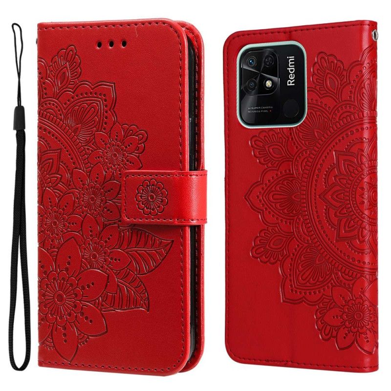 Flip Cover Xiaomi Redmi 10C Med Snor Thong Mandala