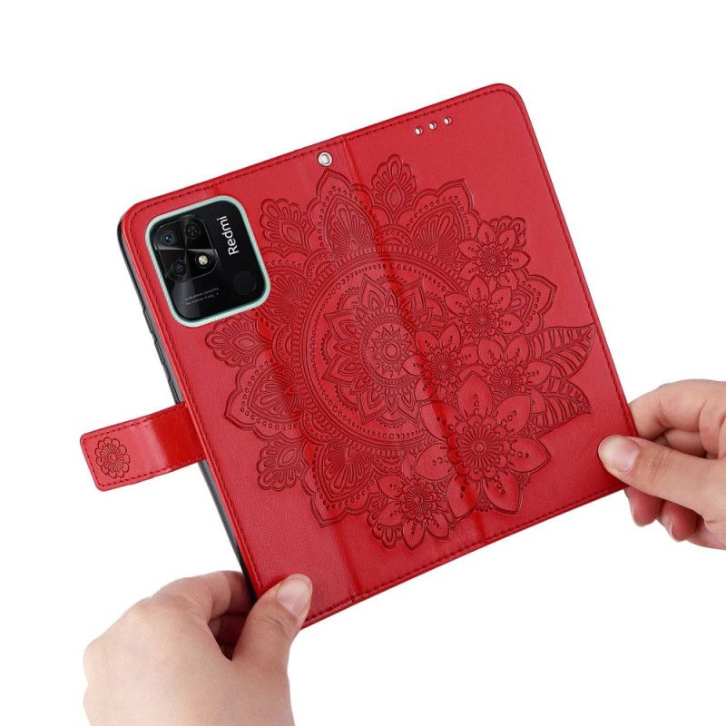 Flip Cover Xiaomi Redmi 10C Med Snor Thong Mandala