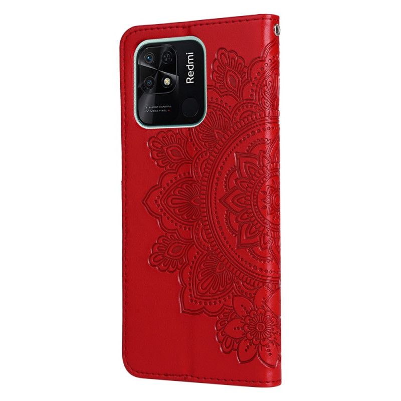 Flip Cover Xiaomi Redmi 10C Med Snor Thong Mandala