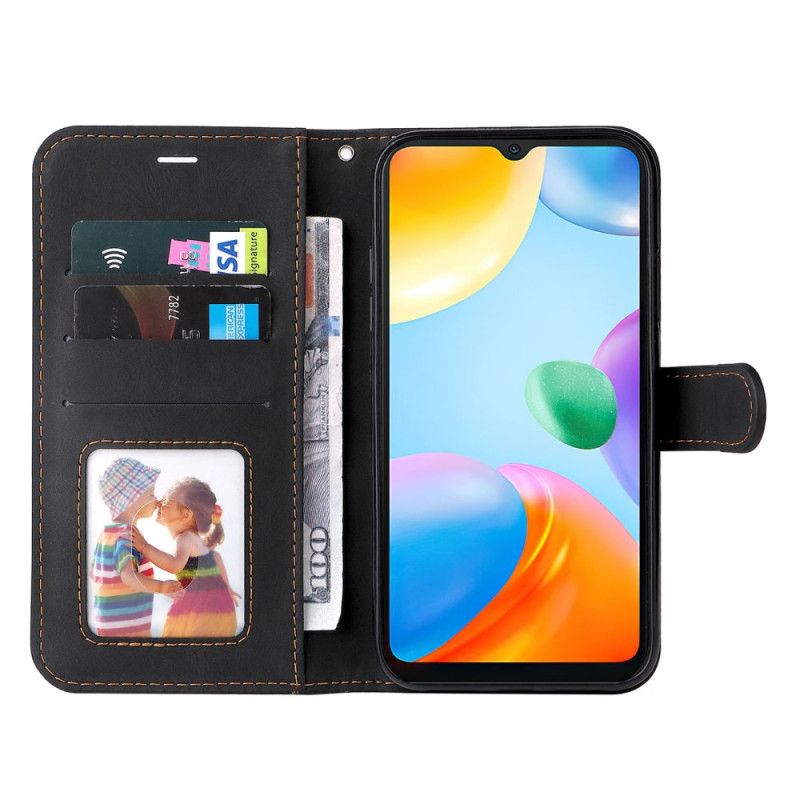 Flip Cover Xiaomi Redmi 10C Med Snor Tricolor Strappy