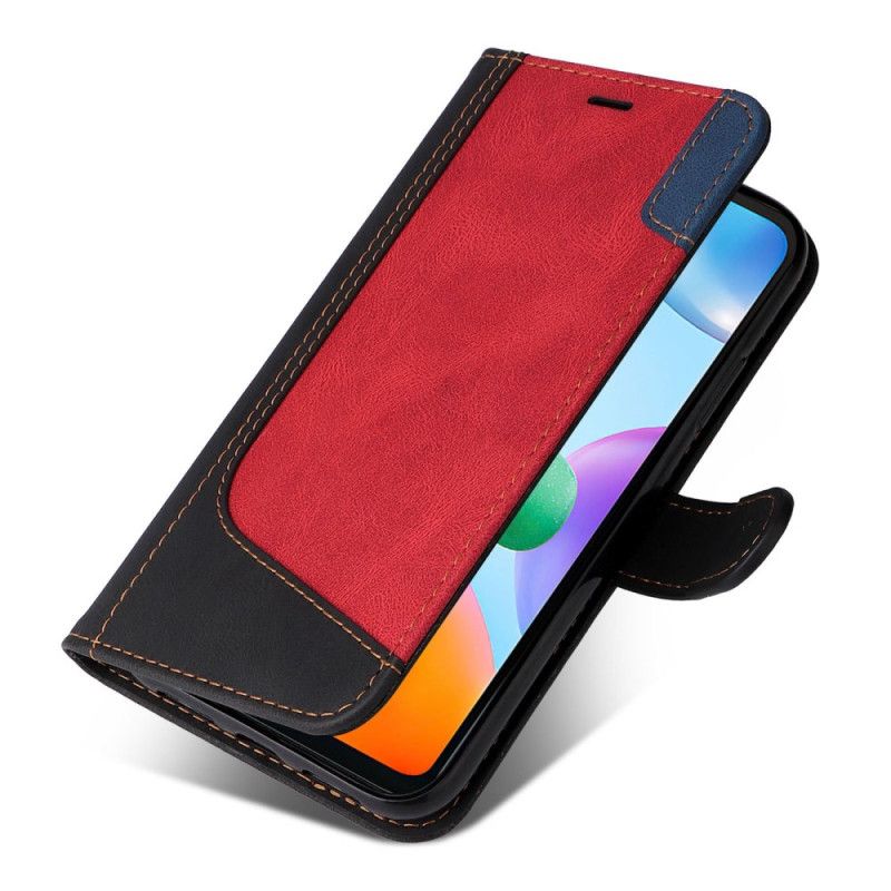 Flip Cover Xiaomi Redmi 10C Med Snor Tricolor Strappy