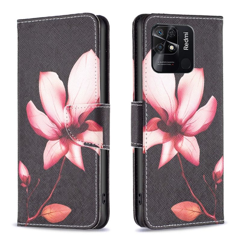 Flip Cover Xiaomi Redmi 10C Pink Blomst