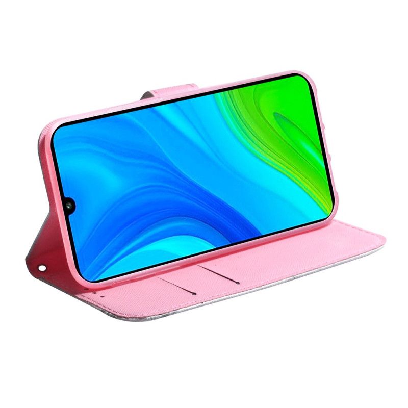 Flip Cover Xiaomi Redmi 10C Pink Blomst