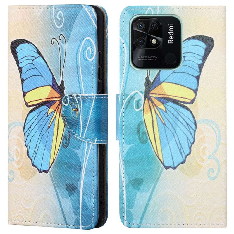 Flip Cover Xiaomi Redmi 10C Smukke Sommerfugle