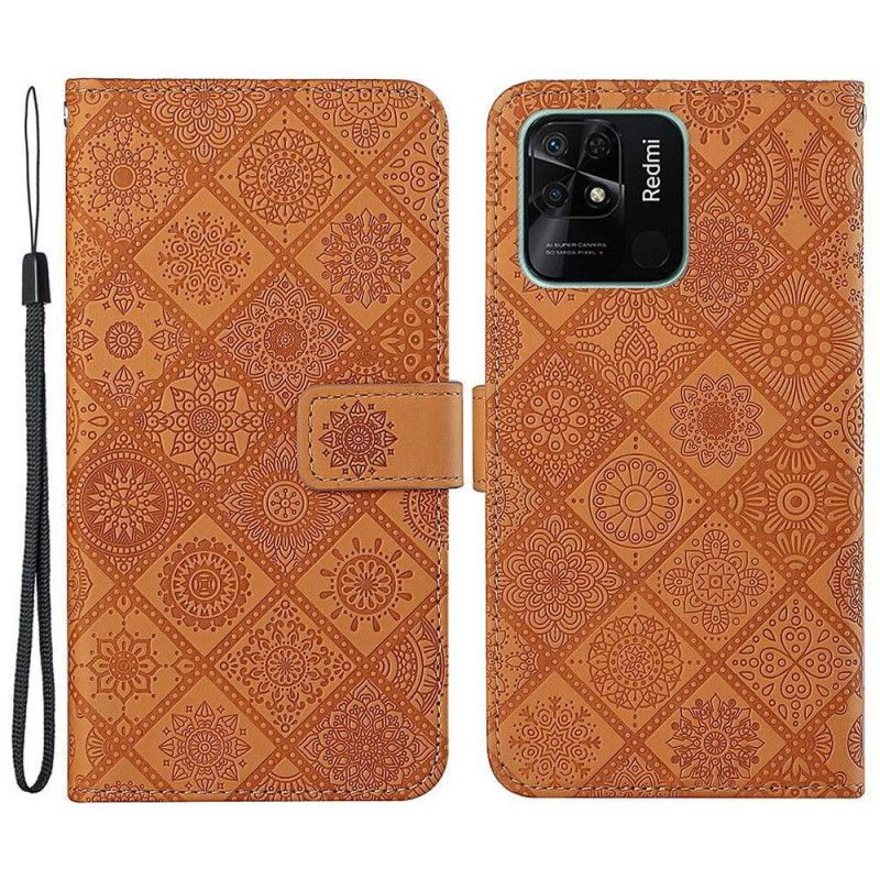 Flip Cover Xiaomi Redmi 10C Væppemønster