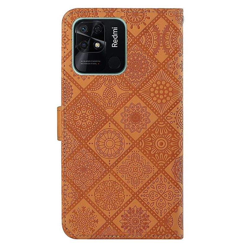 Flip Cover Xiaomi Redmi 10C Væppemønster