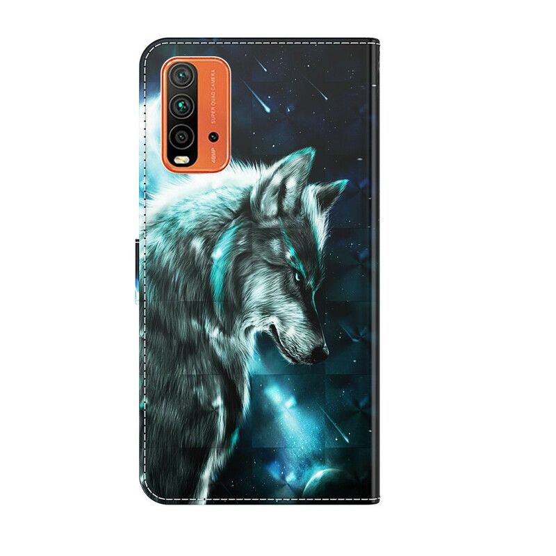 Flip Cover Xiaomi Redmi 9T Majestætisk Ulv