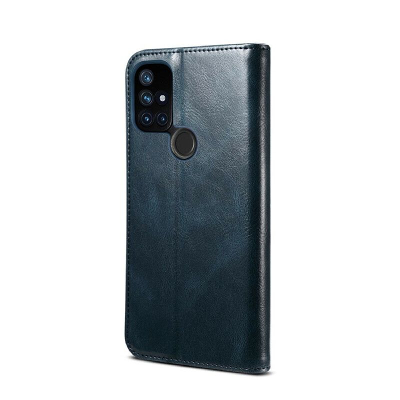 Cover OnePlus Nord N10 Flip Cover Vokset Kunstlæder