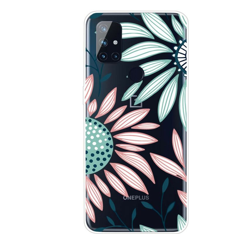 Cover OnePlus Nord N10 En Gennemsigtig Blomst