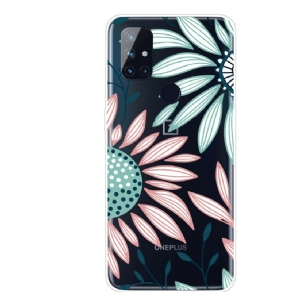 Cover OnePlus Nord N10 En Gennemsigtig Blomst