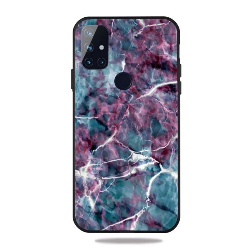 Cover OnePlus Nord N10 Lilla Marmor