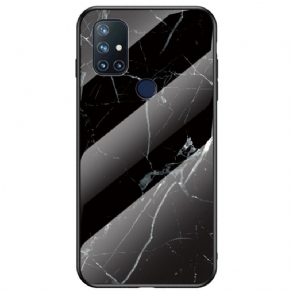 Cover OnePlus Nord N10 Marmorfarver Hærdet Glas