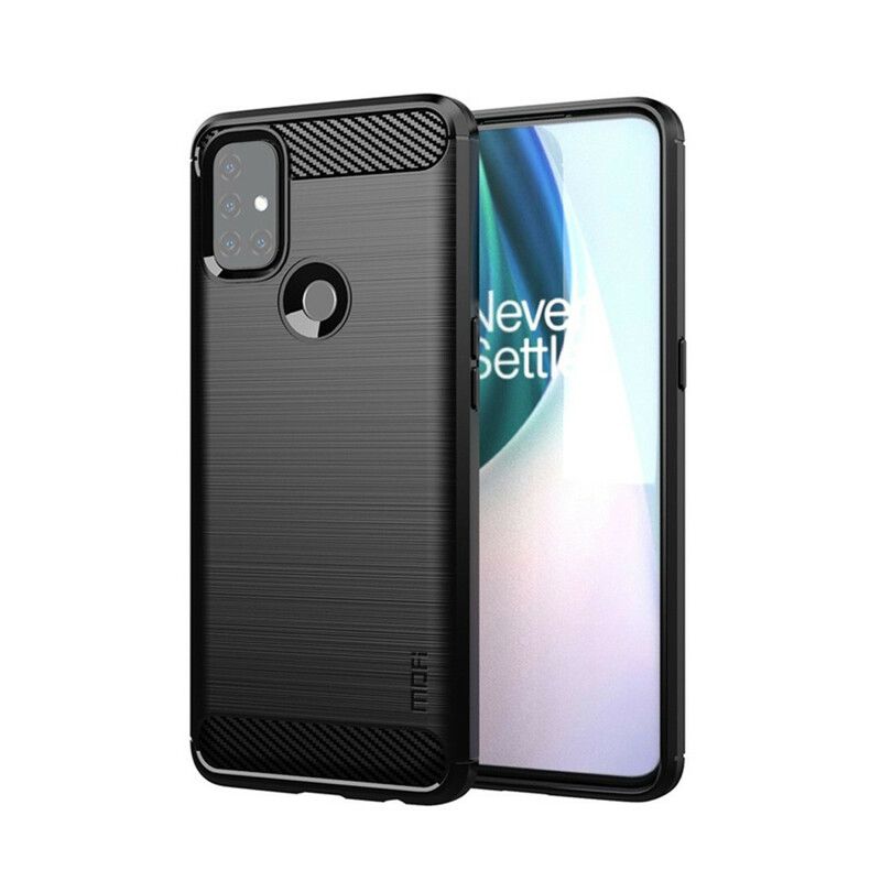 Cover OnePlus Nord N10 Mofi Børstet Kulfiber