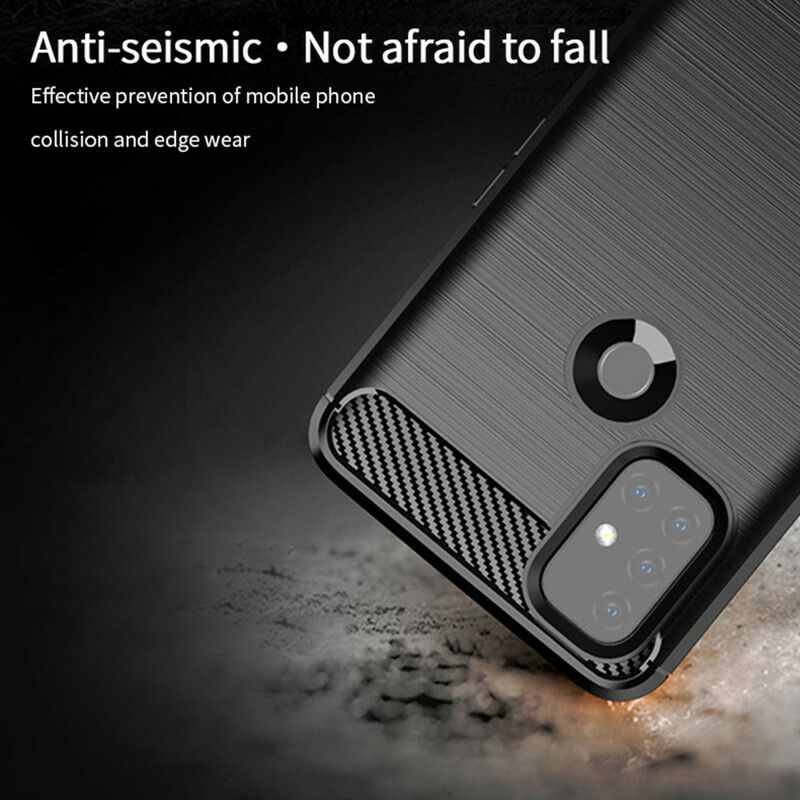 Cover OnePlus Nord N10 Mofi Børstet Kulfiber